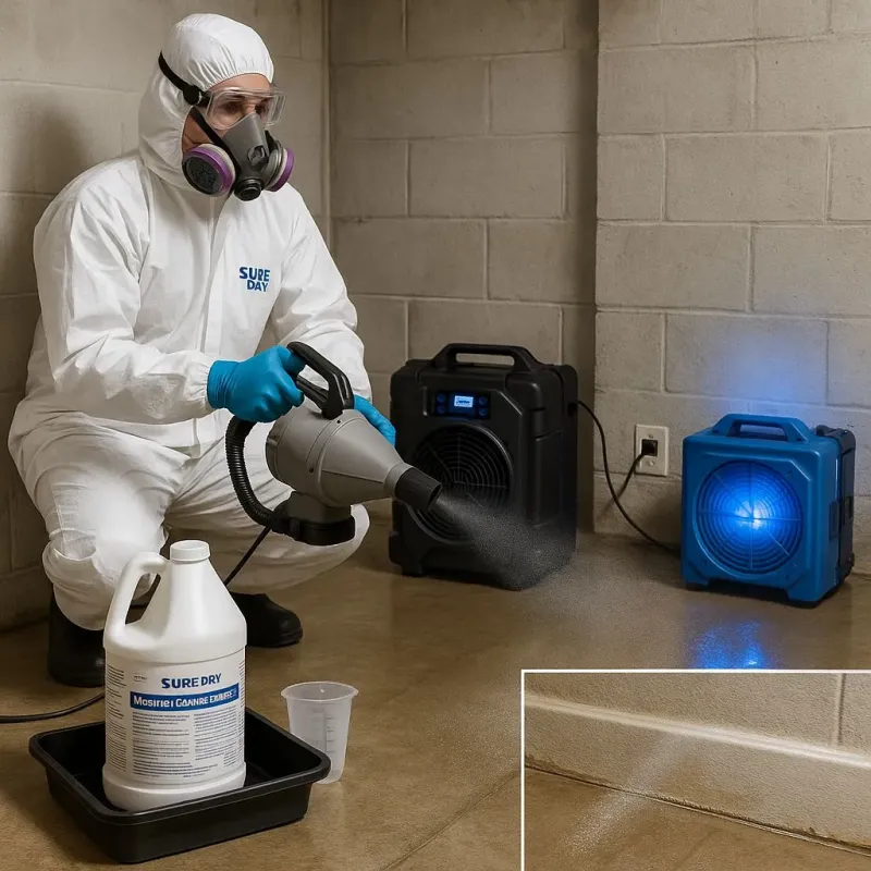 Sanitization and Odor Removal process in Sudbury, MA